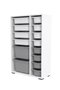 Hanah Home Armario Multiusos Blanco y Gris
